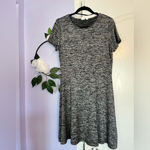 Gap Black/Grey T-Shirt Dress